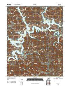 Nolin Lake Kentucky Historical topographic map, 1:24000 scale, 7.5 X 7.5 Minute, Year 2010