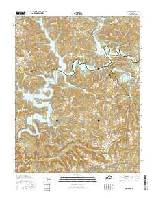 Nolin Lake Kentucky Current topographic map, 1:24000 scale, 7.5 X 7.5 Minute, Year 2016