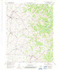 North Pleasureville Kentucky Historical topographic map, 1:24000 scale, 7.5 X 7.5 Minute, Year 1954