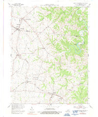 North Pleasureville Kentucky Historical topographic map, 1:24000 scale, 7.5 X 7.5 Minute, Year 1954