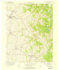 North Pleasureville Kentucky Historical topographic map, 1:24000 scale, 7.5 X 7.5 Minute, Year 1954