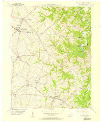 North Pleasureville Kentucky Historical topographic map, 1:24000 scale, 7.5 X 7.5 Minute, Year 1954