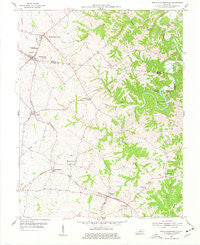 North Pleasureville Kentucky Historical topographic map, 1:24000 scale, 7.5 X 7.5 Minute, Year 1954