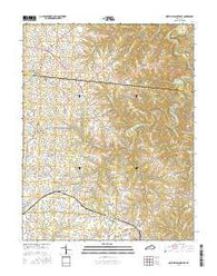 North Pleasureville Kentucky Current topographic map, 1:24000 scale, 7.5 X 7.5 Minute, Year 2016