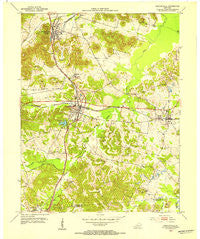 Nortonville Kentucky Historical topographic map, 1:24000 scale, 7.5 X 7.5 Minute, Year 1953