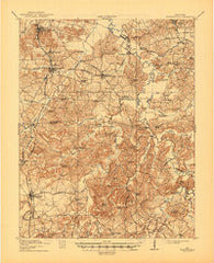 Nortonville Kentucky Historical topographic map, 1:62500 scale, 15 X 15 Minute, Year 1912