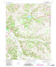 Oak Level Kentucky Historical topographic map, 1:24000 scale, 7.5 X 7.5 Minute, Year 1969