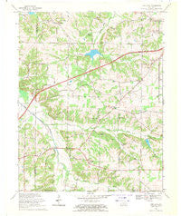 Oak Level Kentucky Historical topographic map, 1:24000 scale, 7.5 X 7.5 Minute, Year 1969