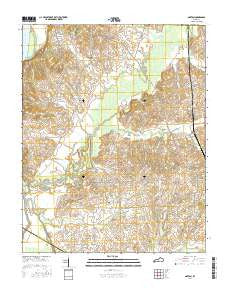 Oakton Kentucky Current topographic map, 1:24000 scale, 7.5 X 7.5 Minute, Year 2016