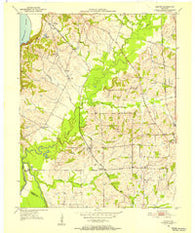 Oakton Kentucky Historical topographic map, 1:24000 scale, 7.5 X 7.5 Minute, Year 1951