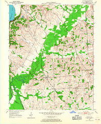 Oakton Kentucky Historical topographic map, 1:24000 scale, 7.5 X 7.5 Minute, Year 1951