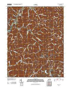 Offutt Kentucky Historical topographic map, 1:24000 scale, 7.5 X 7.5 Minute, Year 2010