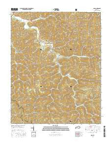 Ogle Kentucky Current topographic map, 1:24000 scale, 7.5 X 7.5 Minute, Year 2016