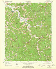 Ogle Kentucky Historical topographic map, 1:24000 scale, 7.5 X 7.5 Minute, Year 1954