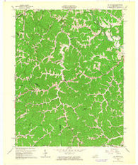 Oil Springs Kentucky Historical topographic map, 1:24000 scale, 7.5 X 7.5 Minute, Year 1962