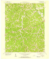 Oil Springs Kentucky Historical topographic map, 1:24000 scale, 7.5 X 7.5 Minute, Year 1954