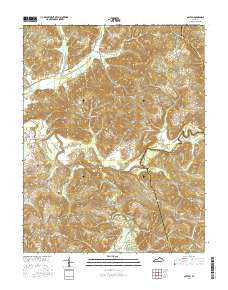 Olaton Kentucky Current topographic map, 1:24000 scale, 7.5 X 7.5 Minute, Year 2016