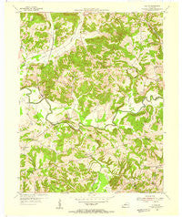 Olaton Kentucky Historical topographic map, 1:24000 scale, 7.5 X 7.5 Minute, Year 1954