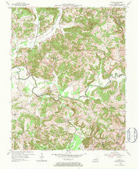 Olaton Kentucky Historical topographic map, 1:24000 scale, 7.5 X 7.5 Minute, Year 1954