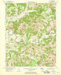 Olaton Kentucky Historical topographic map, 1:24000 scale, 7.5 X 7.5 Minute, Year 1954