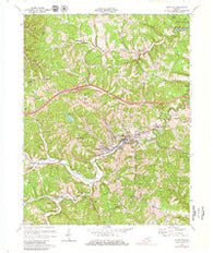 Olive Hill Kentucky Historical topographic map, 1:24000 scale, 7.5 X 7.5 Minute, Year 1970