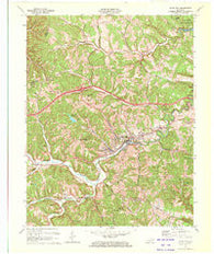Olive Hill Kentucky Historical topographic map, 1:24000 scale, 7.5 X 7.5 Minute, Year 1970
