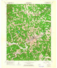 Olive Hill Kentucky Historical topographic map, 1:24000 scale, 7.5 X 7.5 Minute, Year 1962