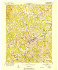 Olive Hill Kentucky Historical topographic map, 1:24000 scale, 7.5 X 7.5 Minute, Year 1950