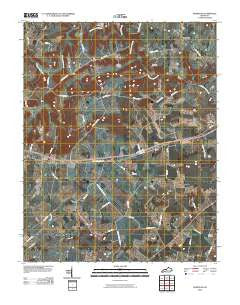 Olmstead Kentucky Historical topographic map, 1:24000 scale, 7.5 X 7.5 Minute, Year 2010