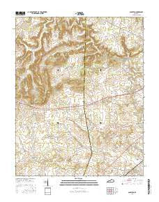 Olmstead Kentucky Current topographic map, 1:24000 scale, 7.5 X 7.5 Minute, Year 2016