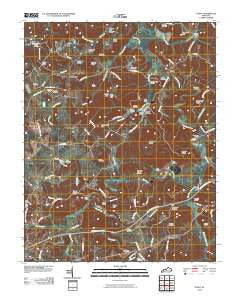 Olney Kentucky Historical topographic map, 1:24000 scale, 7.5 X 7.5 Minute, Year 2010