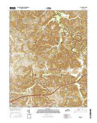 Olney Kentucky Current topographic map, 1:24000 scale, 7.5 X 7.5 Minute, Year 2016