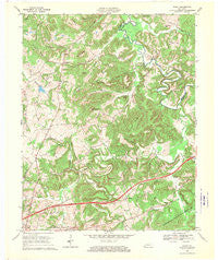 Olney Kentucky Historical topographic map, 1:24000 scale, 7.5 X 7.5 Minute, Year 1967