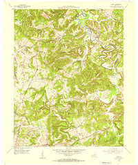 Olney Kentucky Historical topographic map, 1:24000 scale, 7.5 X 7.5 Minute, Year 1954