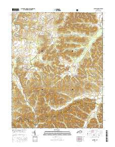 Olympia Kentucky Current topographic map, 1:24000 scale, 7.5 X 7.5 Minute, Year 2016