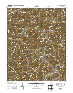 Oneida Kentucky Historical topographic map, 1:24000 scale, 7.5 X 7.5 Minute, Year 2013
