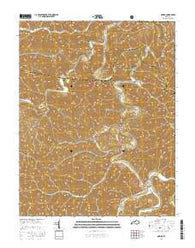 Oneida Kentucky Current topographic map, 1:24000 scale, 7.5 X 7.5 Minute, Year 2016
