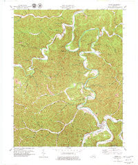 Oneida Kentucky Historical topographic map, 1:24000 scale, 7.5 X 7.5 Minute, Year 1979