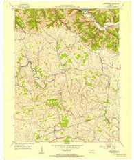 Orangeburg Kentucky Historical topographic map, 1:24000 scale, 7.5 X 7.5 Minute, Year 1952