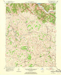 Orangeburg Kentucky Historical topographic map, 1:24000 scale, 7.5 X 7.5 Minute, Year 1952