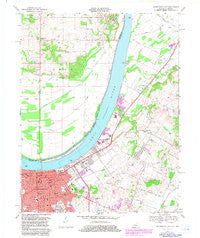 Owensboro East Kentucky Historical topographic map, 1:24000 scale, 7.5 X 7.5 Minute, Year 1967