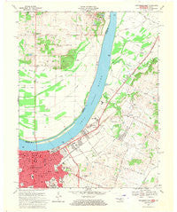 Owensboro East Kentucky Historical topographic map, 1:24000 scale, 7.5 X 7.5 Minute, Year 1967