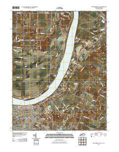 Owensboro East Kentucky Historical topographic map, 1:24000 scale, 7.5 X 7.5 Minute, Year 2010
