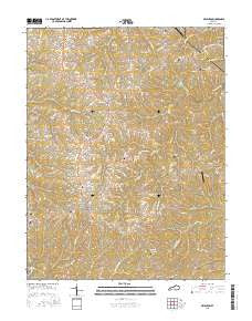 Owenton Kentucky Current topographic map, 1:24000 scale, 7.5 X 7.5 Minute, Year 2016