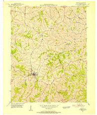 Owenton Kentucky Historical topographic map, 1:24000 scale, 7.5 X 7.5 Minute, Year 1950