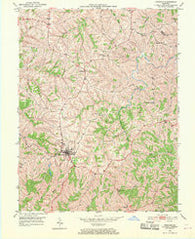 Owenton Kentucky Historical topographic map, 1:24000 scale, 7.5 X 7.5 Minute, Year 1950