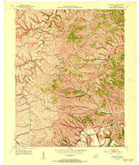 Owingsville Kentucky Historical topographic map, 1:24000 scale, 7.5 X 7.5 Minute, Year 1952