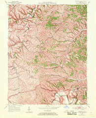Owingsville Kentucky Historical topographic map, 1:24000 scale, 7.5 X 7.5 Minute, Year 1952