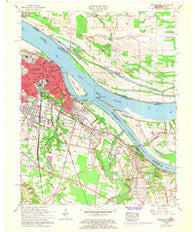 Paducah East Kentucky Historical topographic map, 1:24000 scale, 7.5 X 7.5 Minute, Year 1958