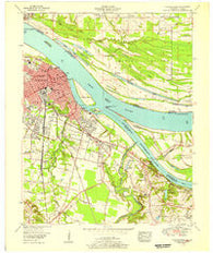 Paducah East Kentucky Historical topographic map, 1:24000 scale, 7.5 X 7.5 Minute, Year 1953